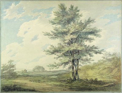 Landschaft mit Bäumen und Figuren, ca. 1796 von Joseph Mallord William Turner